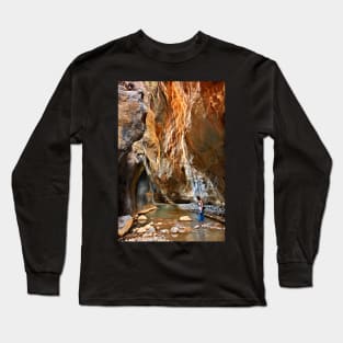 Exploring Sarakina Canyon Long Sleeve T-Shirt